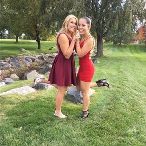 Short red classy dress